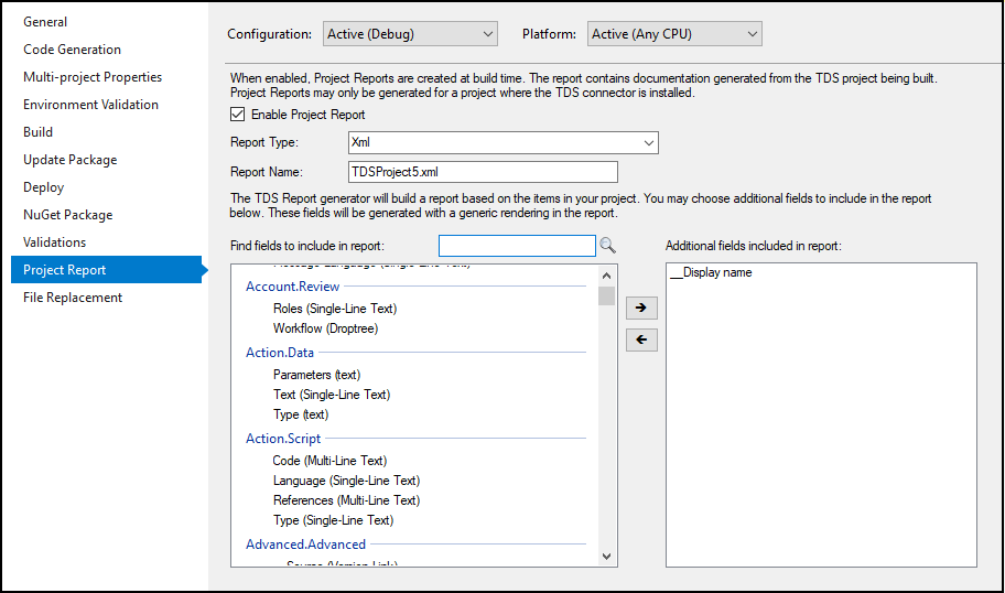 Screen Shot TDS Classic Report Generator